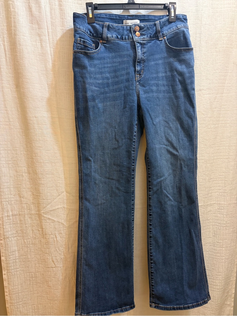 Lane Bryant Flared Jeans in Dark Blue Denim